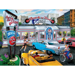 Drive-Ins, Diners & Dives - Rock & Rolla Diner 550 Piece Jigsaw Puzzle (ONLINE ORDER ONLY)