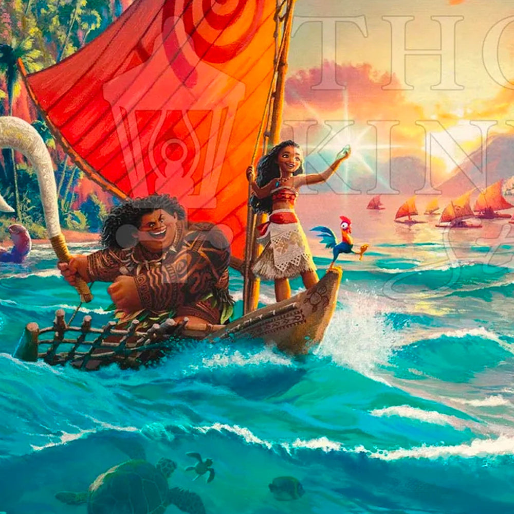 Moana (Disney) Thomas Kinkade Framed Art Print (ONLINE ORDER ONLY)