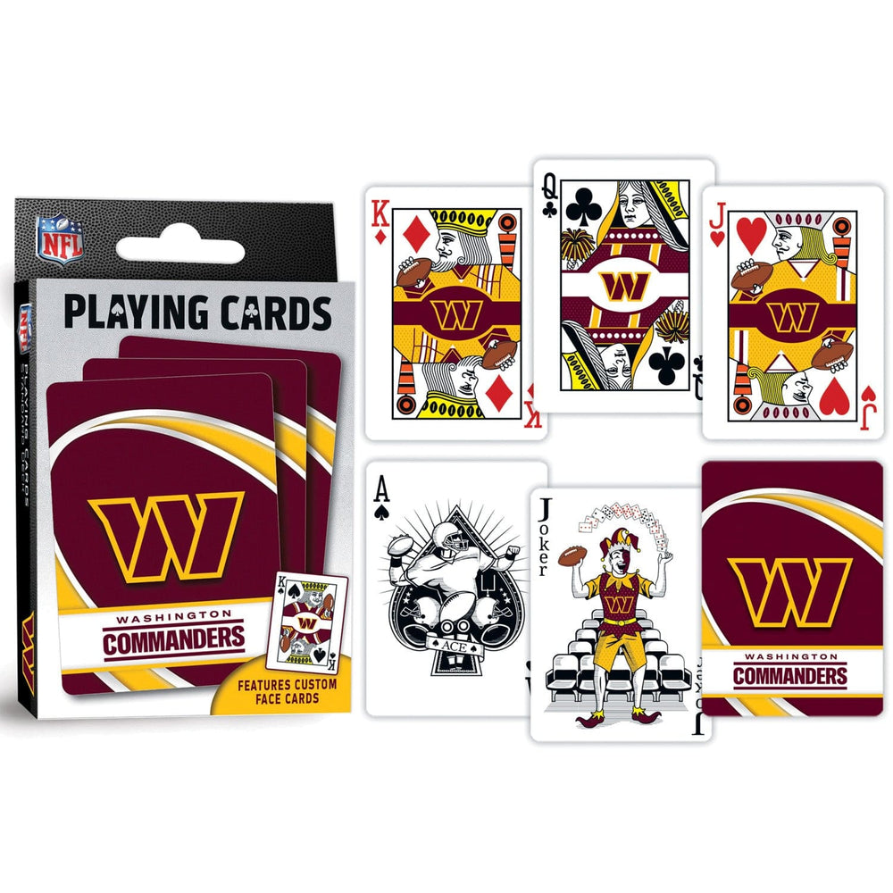 Washington Commanders Playing Cards - 54 Card Deck (ONLINE ORDER ONLY)