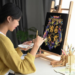 Hogwarts Crest - Paint By Numbers Kit (ONLINE ORDER ONLY)