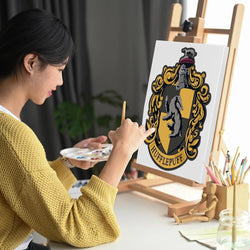Hufflepuff Crest - Paint By Numbers Kit (ONLINE ORDER ONLY)