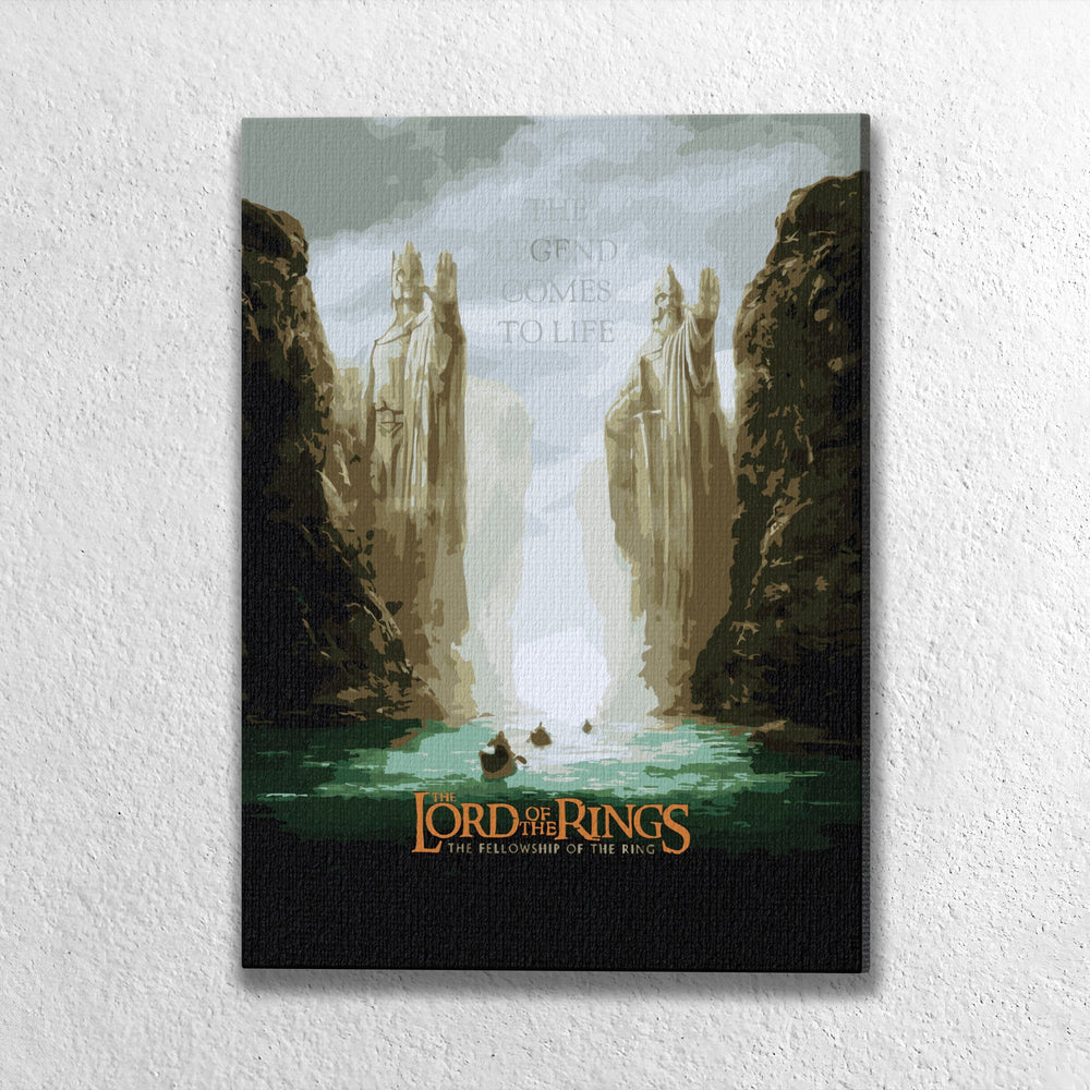 The Gates of Argonath - Paint By Numbers Kit (ONLINE ORDER ONLY)