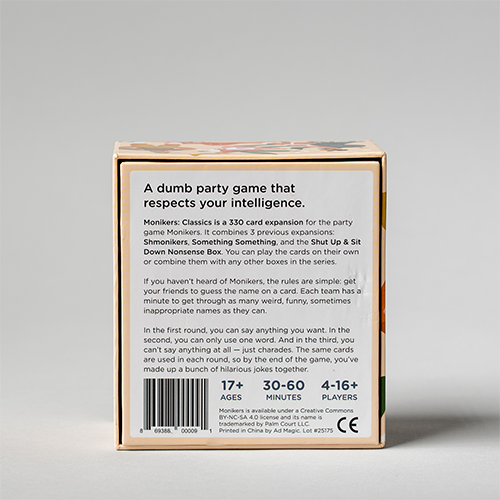 Monikers: Serious Nonsense (SUSD) Expansion (ONLINE ORDER ONLY)