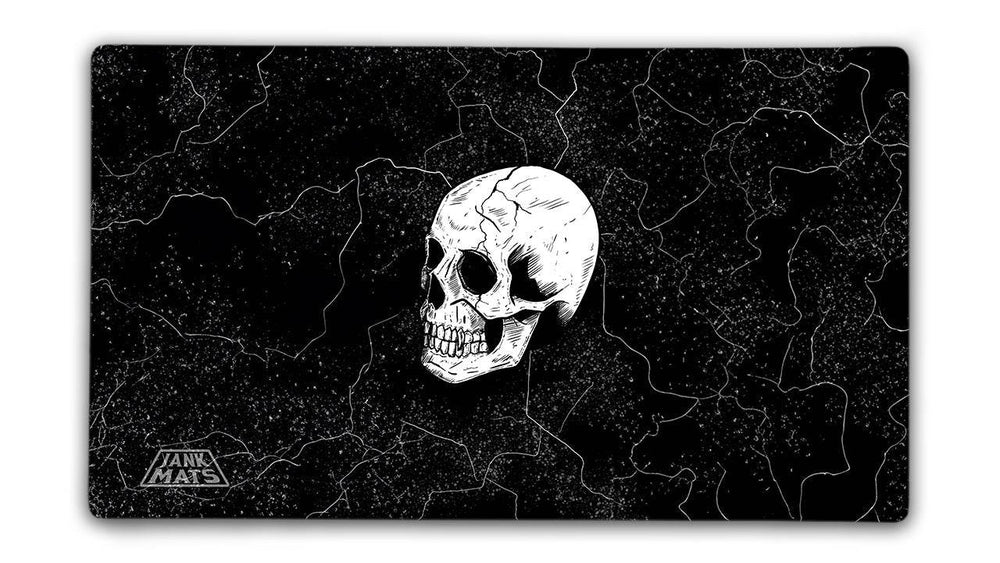 Mono Black Skull Gaming Mat (ONLINE ORDER ONLY)