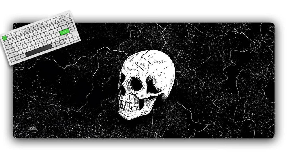 Mono Black Skull Gaming Mat (ONLINE ORDER ONLY)
