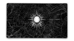 Mono White BW Gaming Mat