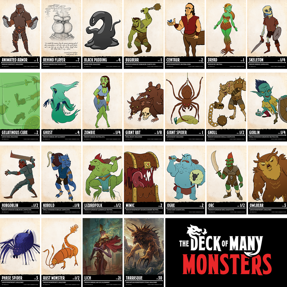The Deck of Many: Monsters 1 (ONLINE ORDER ONLY)