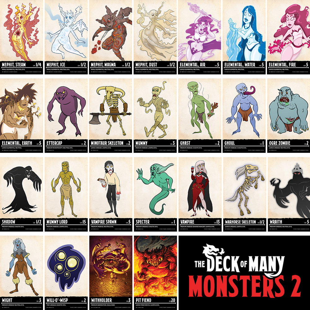 The Deck of Many: Monsters 2 (ONLINE ORDER ONLY)