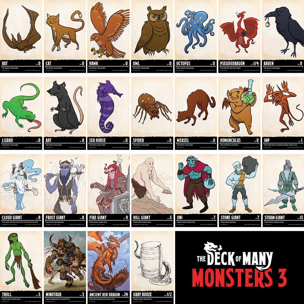 The Deck of Many: Monsters 3 (ONLINE ORDER ONLY)
