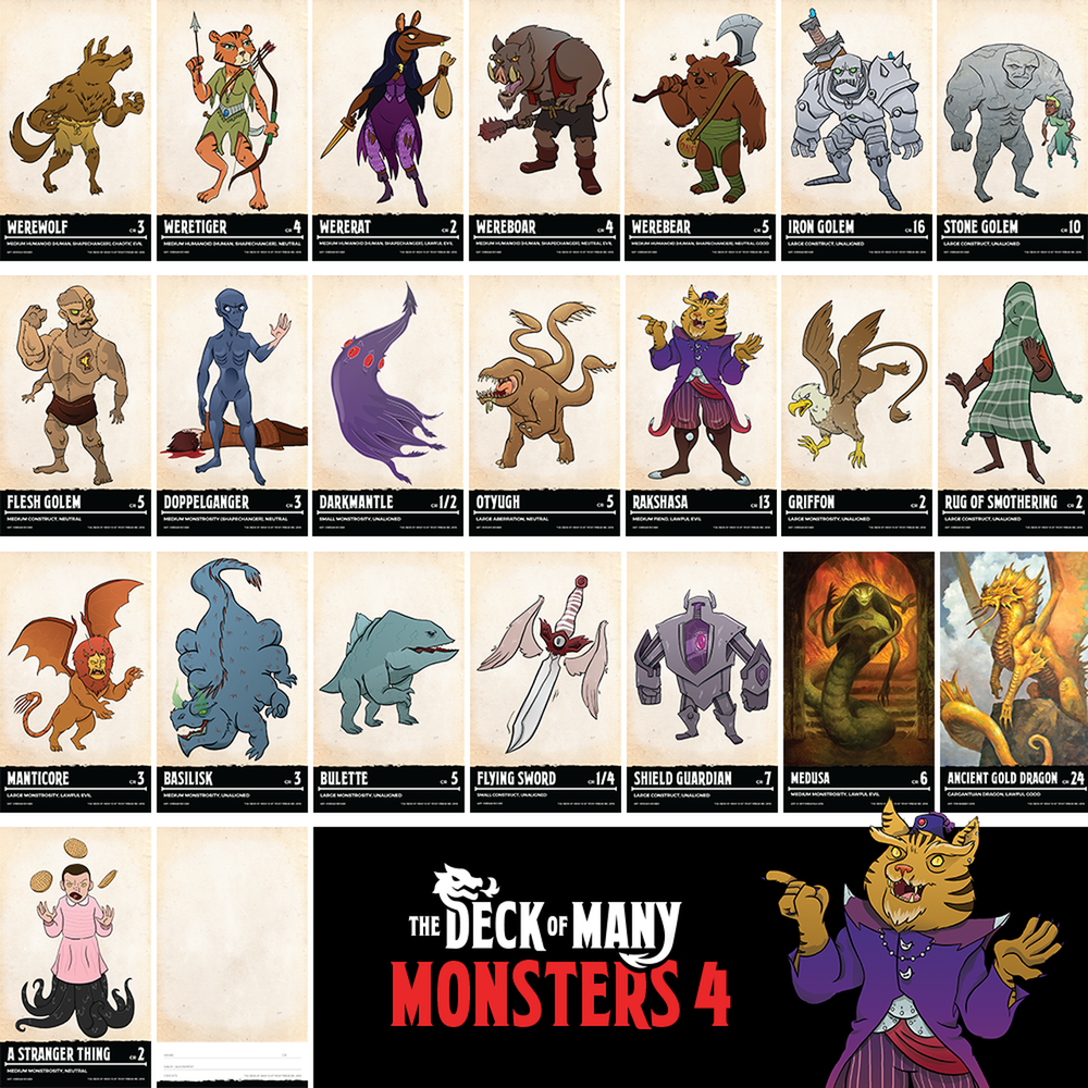 The Deck of Many: Monsters 4 (ONLINE ORDER ONLY)