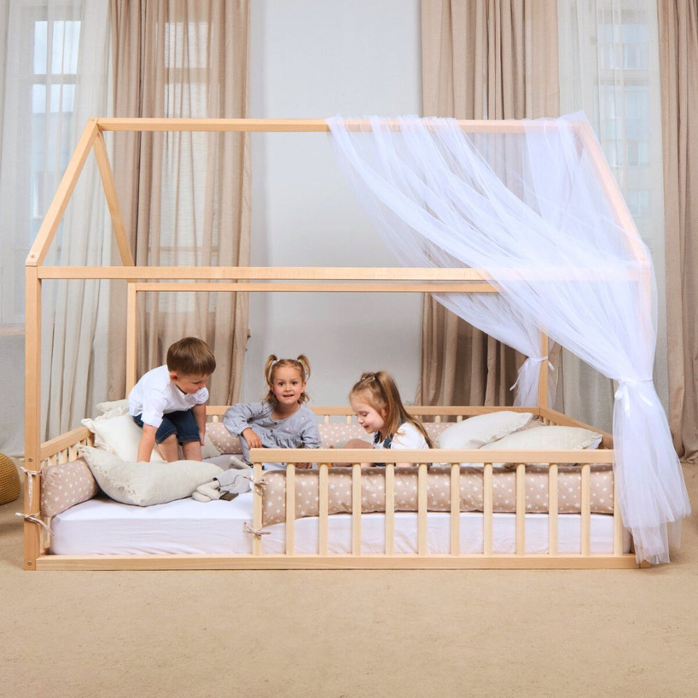 Montessori House Bed for Kids with Fence (ONLINE ORDER ONLY)