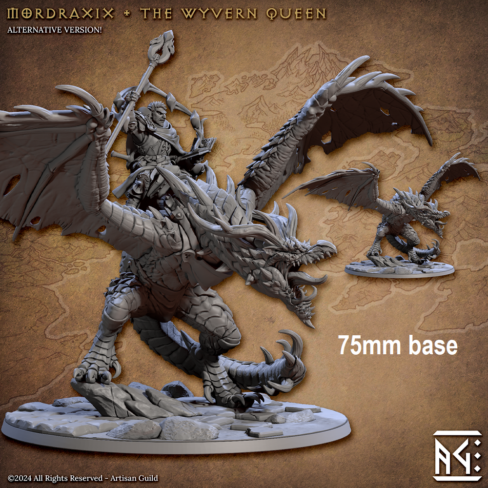 Mordraxix the Wyvern Queen (With or Without Rider) (Online Order Only)