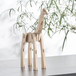 Modern Wooden Giraffe Decor – Interactive Puzzle & Art Piece (ONLINE ORDER ONLY)