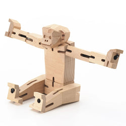 Modern Wooden Monkey Decor – Interactive Puzzle & Art Piece (ONLINE ORDER ONLY)