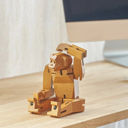 Modern Wooden Monkey Decor – Interactive Puzzle & Art Piece (ONLINE ORDER ONLY)
