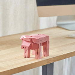 Modern Wooden Pig Decor – Interactive Puzzle & Art Piece (ONLINE ORDER ONLY)