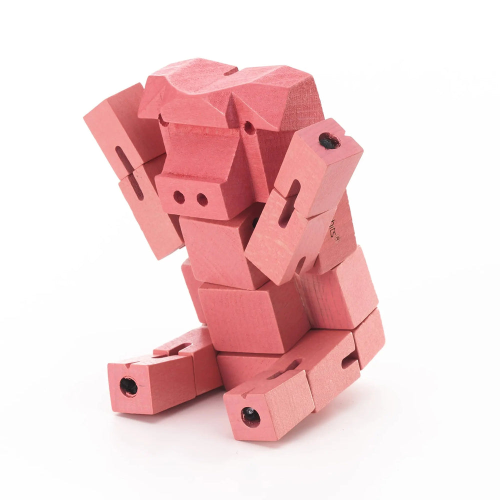 Modern Wooden Pig Decor – Interactive Puzzle & Art Piece (ONLINE ORDER ONLY)