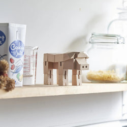 Modern Wooden Pig Decor – Interactive Puzzle & Art Piece (ONLINE ORDER ONLY)