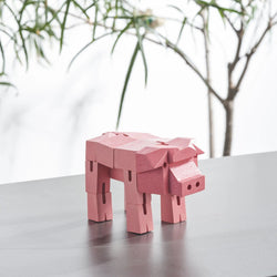 Modern Wooden Pig Decor – Interactive Puzzle & Art Piece (ONLINE ORDER ONLY)