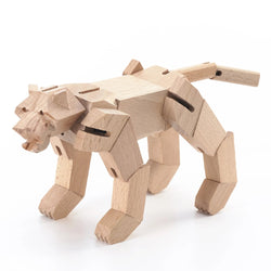 Modern Wooden Tiger Decor – Interactive Puzzle & Art Piece (ONLINE ORDER ONLY)