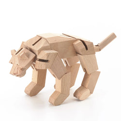 Modern Wooden Tiger Decor – Interactive Puzzle & Art Piece (ONLINE ORDER ONLY)