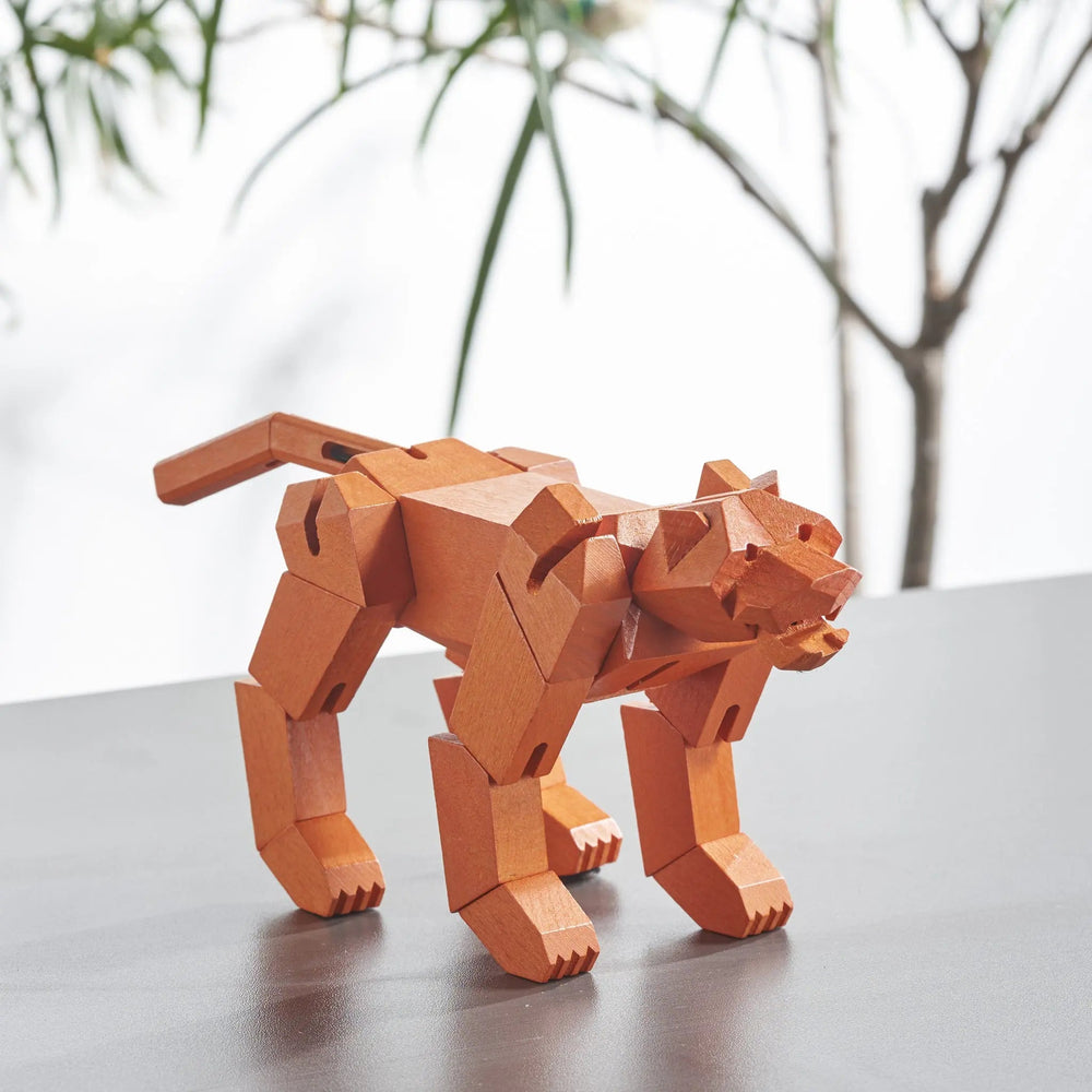 Modern Wooden Tiger Decor – Interactive Puzzle & Art Piece (ONLINE ORDER ONLY)