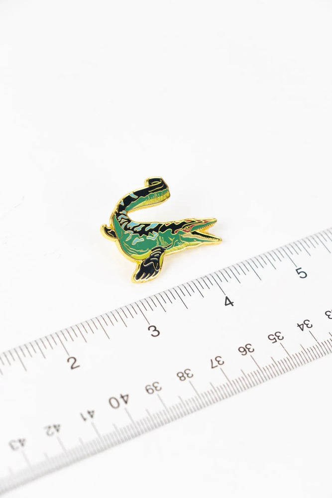Mosasaurus Enamel Pin (Mosasaurus hoffmanni) (ONLINE ORDER ONLY)