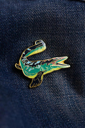 Mosasaurus Enamel Pin (Mosasaurus hoffmanni) (ONLINE ORDER ONLY)