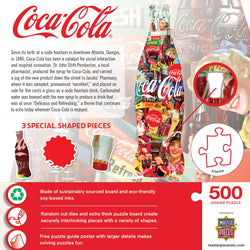 Shapes - Coca-Cola Bottle 500 Piece Jigsaw Puzzle (ONLINE ORDER ONLY)