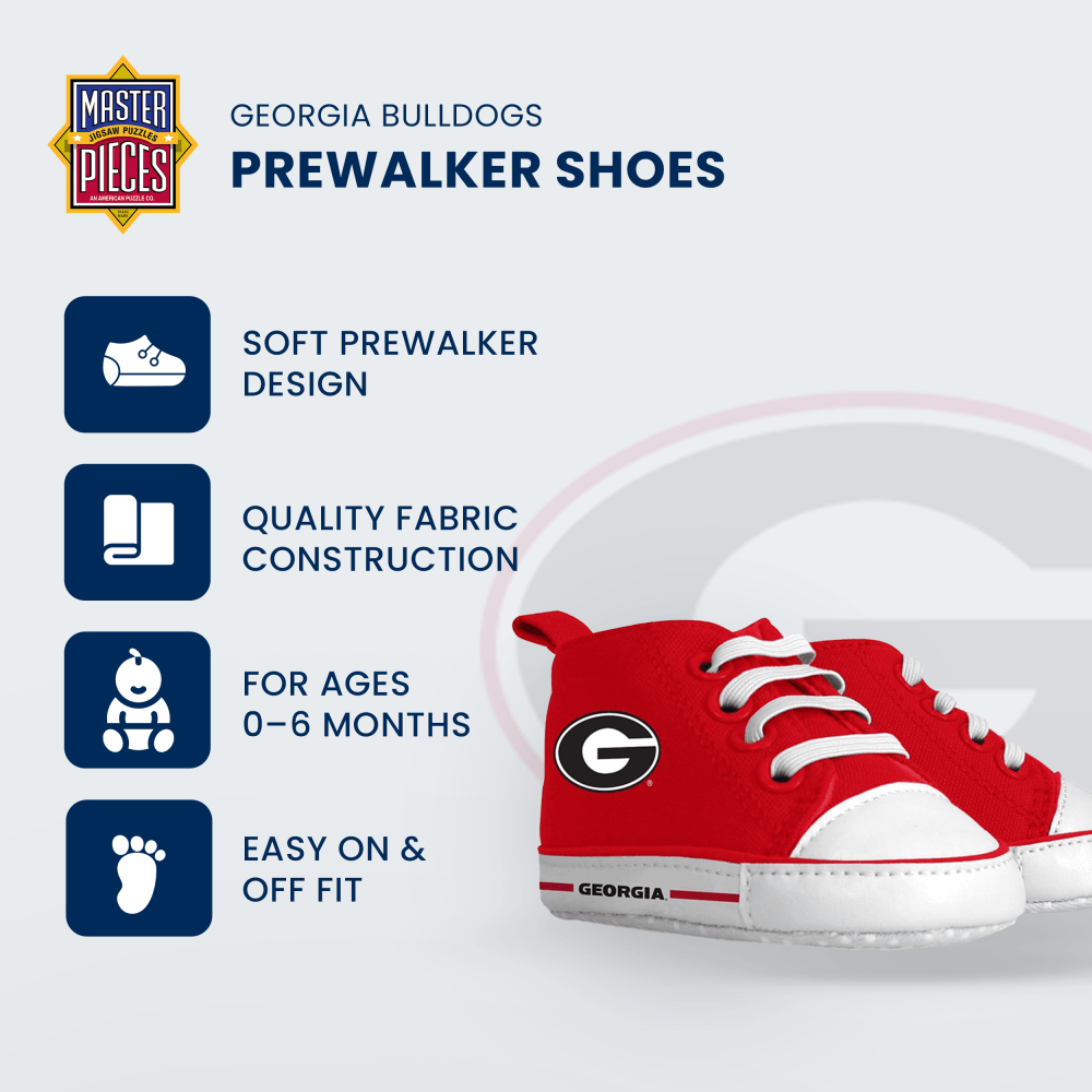 Georgia Bulldogs Baby Shoes