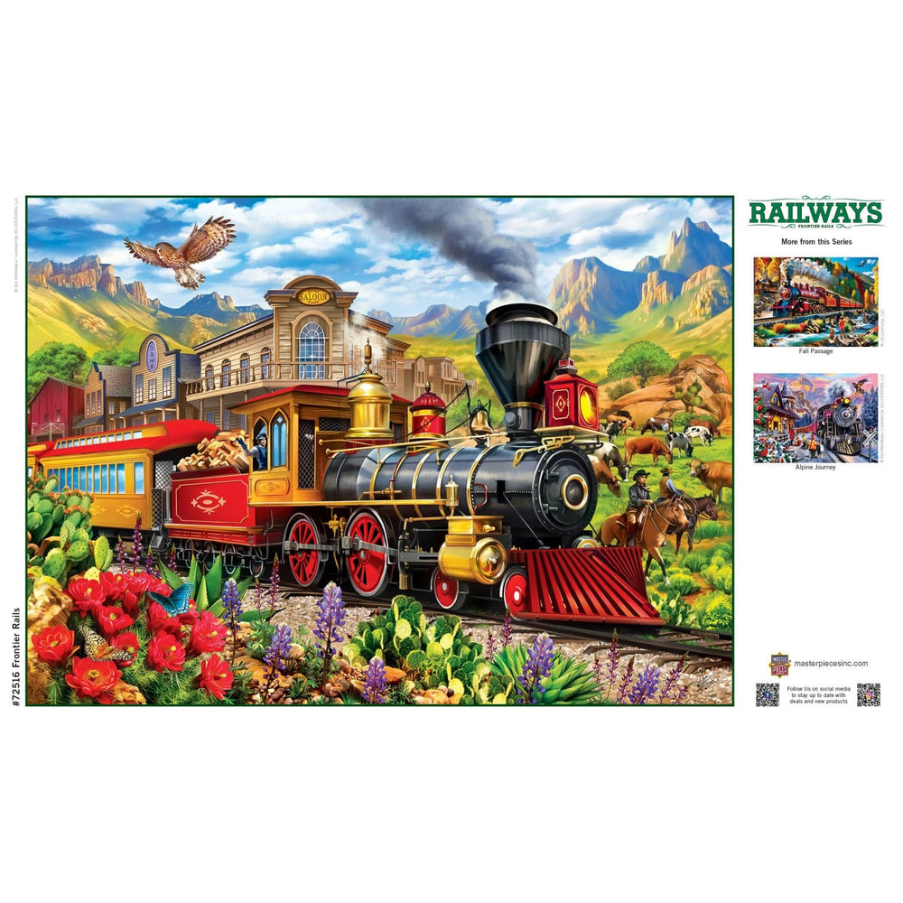 Railways - Frontier Rails 1000 Piece Jigsaw Puzzle (ONLINE ORDER ONLY)