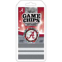 Alabama Crimson Tide 20 Piece Poker Chips (ONLINE ORDER ONLY)