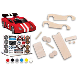 Race Car Buildable Wood Craft & Paint Kit (ONLINE ORDER ONLY)