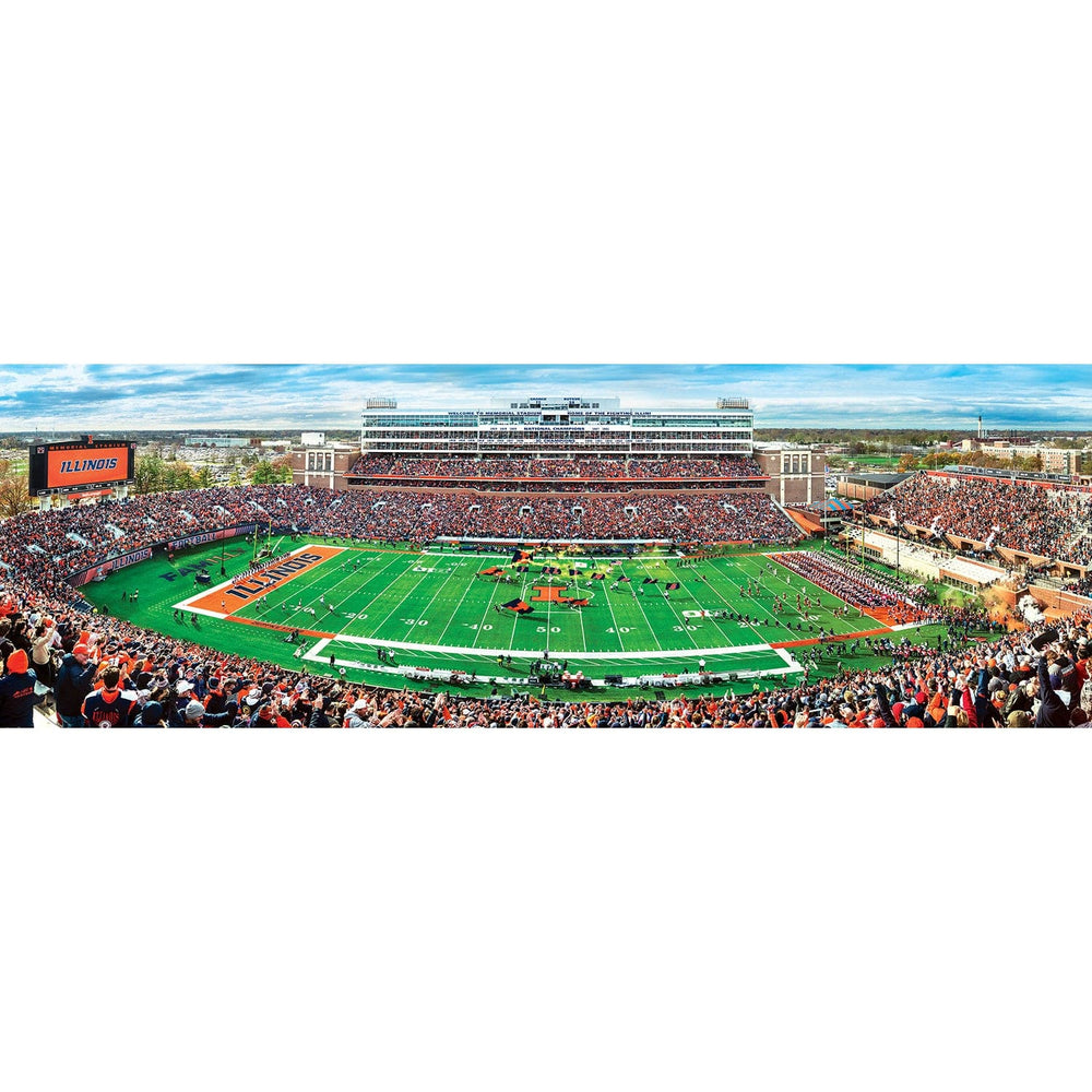 Illinois Fighting Illini - 1000 Piece Panoramic Jigsaw Puzzle (ONLINE ORDER ONLY)
