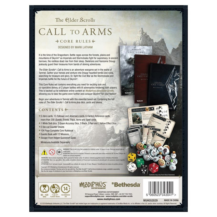 The Elder Scrolls: Call to Arms - Core Rules Box Set (ONLINE ORDER ONLY)
