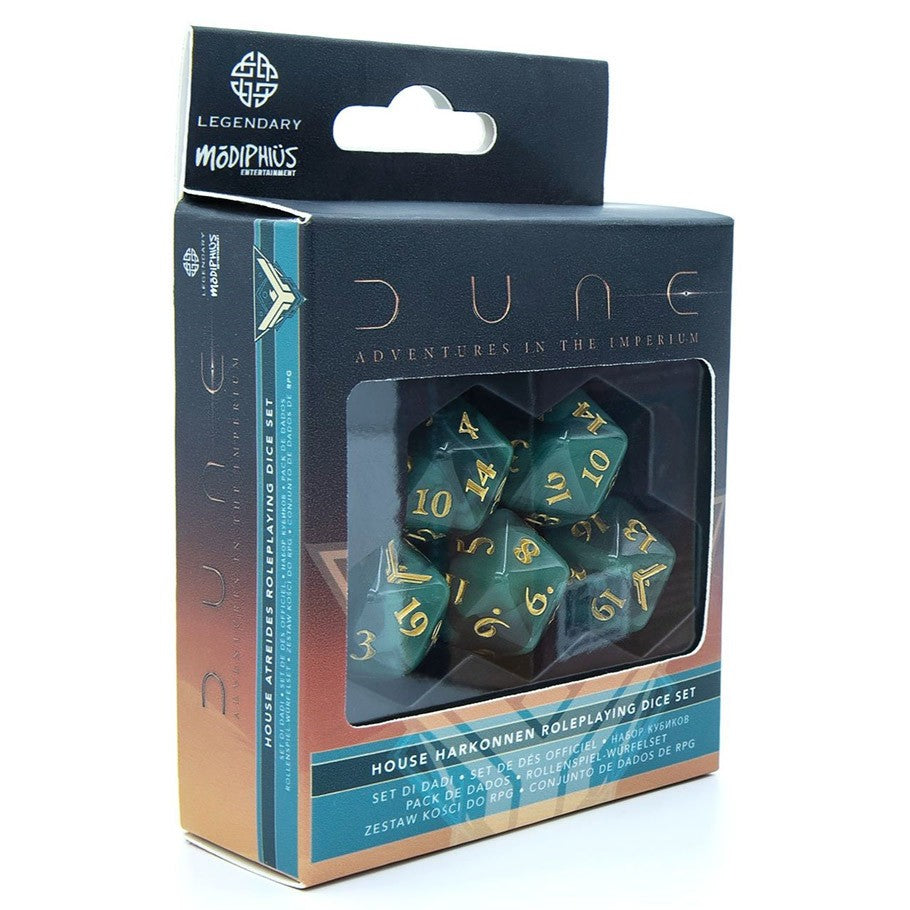Dune RPG: Dice Set - Atreides (ONLINE ORDER ONLY)