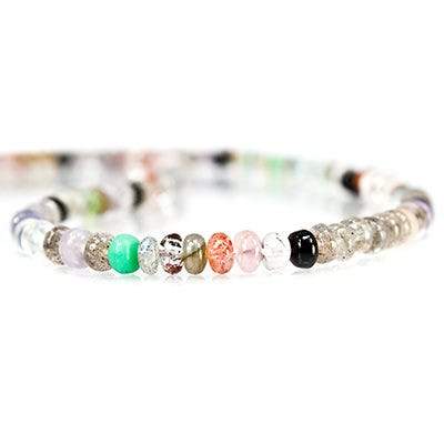 Multi Gemstone Plain Rondelle Beads (ONLINE ORDER ONLY)