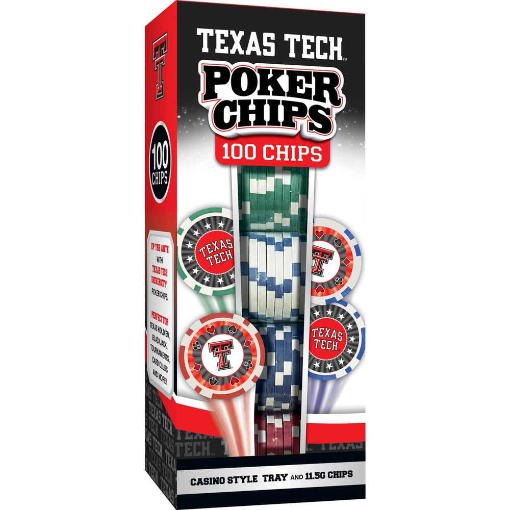 Texas Tech Red Raiders 100 Piece Poker Chips (ONLINE ORDER ONLY)