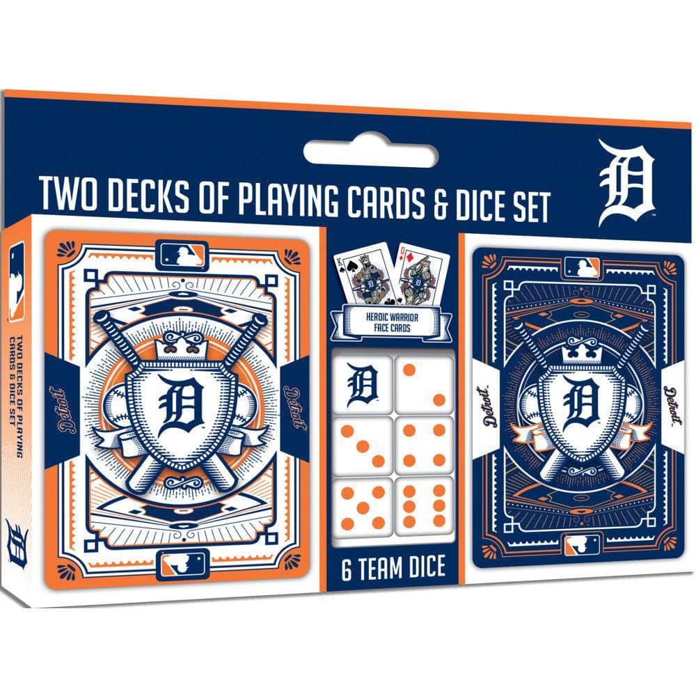 Detroit Tigers - 2-Pack Playing Cards & Dice Set
