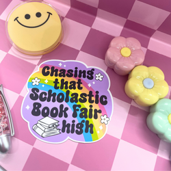 Chasing Scholastic Book Fair| Sticker Die Cut (ONLINE ORDER ONLY)