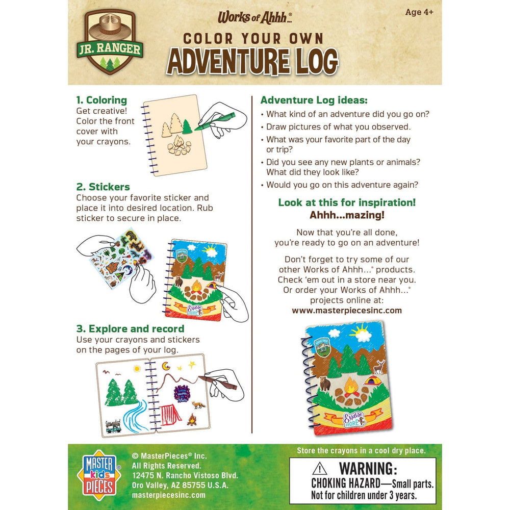 Jr. Ranger - Adventure Log Wood Craft & Paint Kit (ONLINE ORDER ONLY)