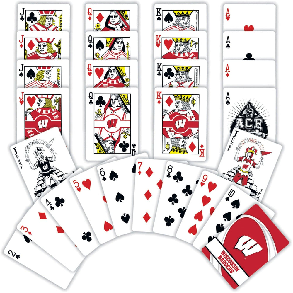 Wisconsin Badgers Playing Cards - 54 Card Deck (ONLINE ORDER ONLY)