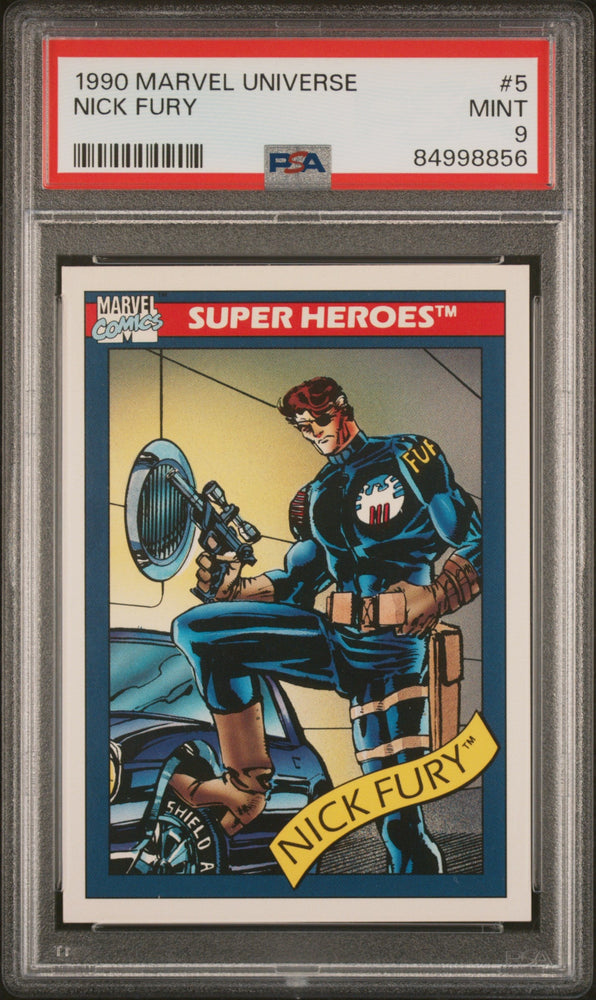 1990 MARVEL UNIVERSE NICK FURY  #5 - PSA 9 (Online Order Only)