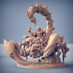 3D Printed Artisan Guild Scorpid King Rakshakin Headhunters 28mm 32mm (Online Only)
