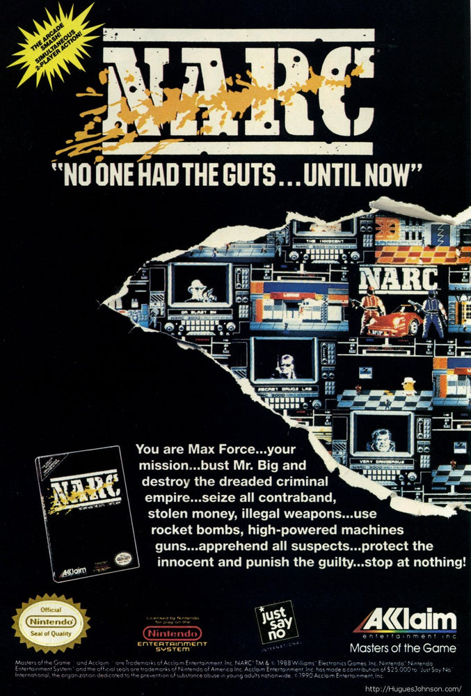 NARC (Nintendo NES) (Online Order Only)