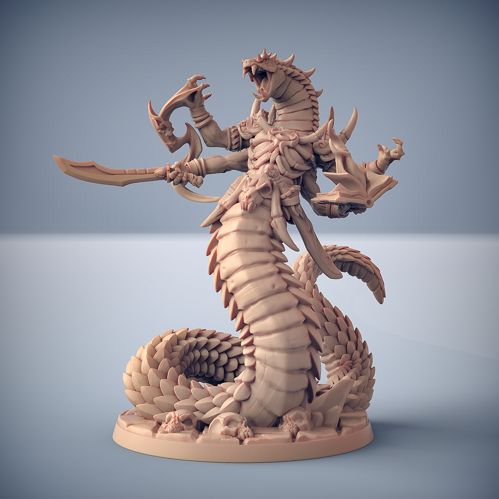 3D Printed Artisan Guild Nargskerak Darkscale Maneaters Nagarots 28mm 32mm (Online Only)