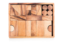 Natural Wooden Building Block Set (Online Order Only)