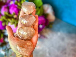 Red Hematoid Quartz, Valentines Day Gifts, Valentines Crystal Hearts, Fire Quartz Valentines Day Hearts (ONLINE ORDER ONLY)