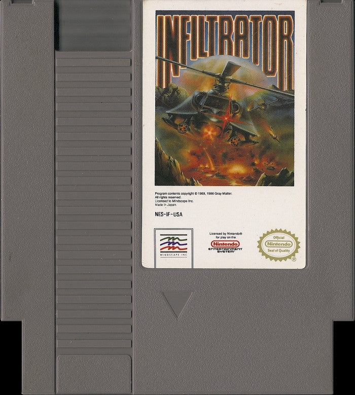 Loose NES Cart - Infiltrator (Online Order Only)