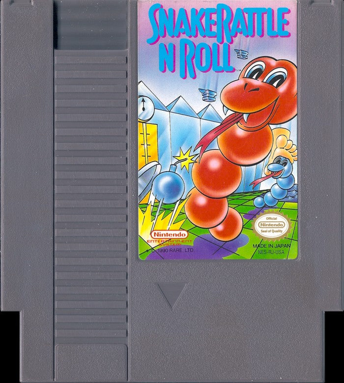 Loose NES Cart - Snake Rattle n Roll (Online Order Only)